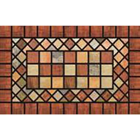 Sports Licensing Solutions Sports Licensing Solutions 18 in. W X 30 in. L Multi-Color Terra Cotta Plastic Door Mat 58783